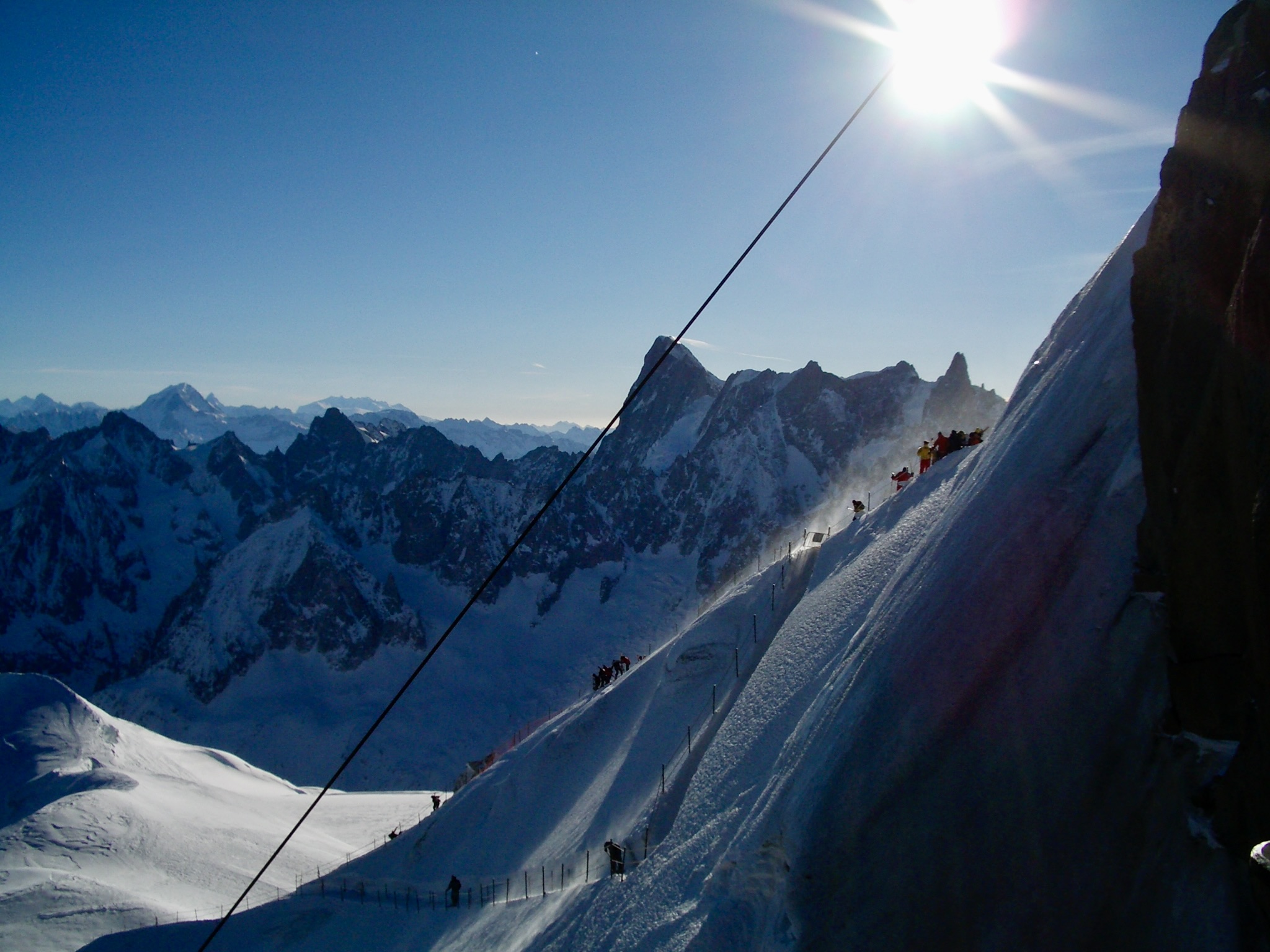 Exit from Aguille du Midi 2